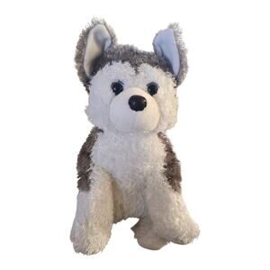 Ty Classic Slush Husky Dog Puppy 10" Plush White Gray Grey Malamute Wolf 2009
